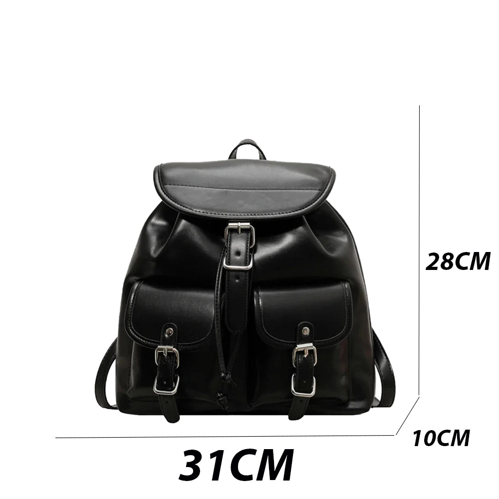 Dollcini, rucsac casual din piele PU, rucsac vintage pentru femei, elegant și practic