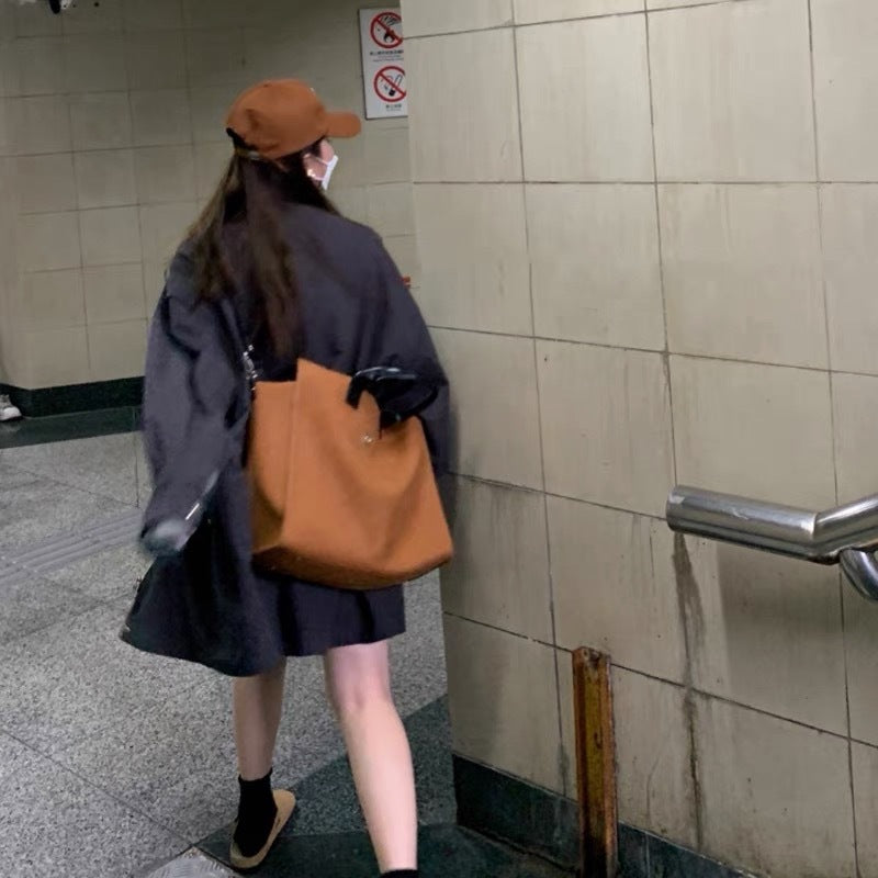 Dollcini Geantă Elegantă pentru Laptop Femei – Piele Ecologică Profesională, Maro