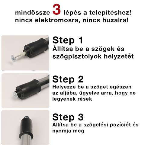 Dollcini Otthon Pistol de Capsat Manual – Pentru lemn, pardoseli, placări exterioare