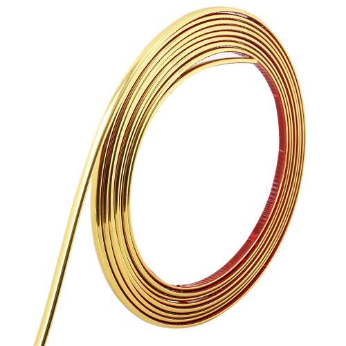 Dollcini Otthon Bandă Decorativă Autocolantă Aurie – Elastică, Pentru Amenajări Interioare