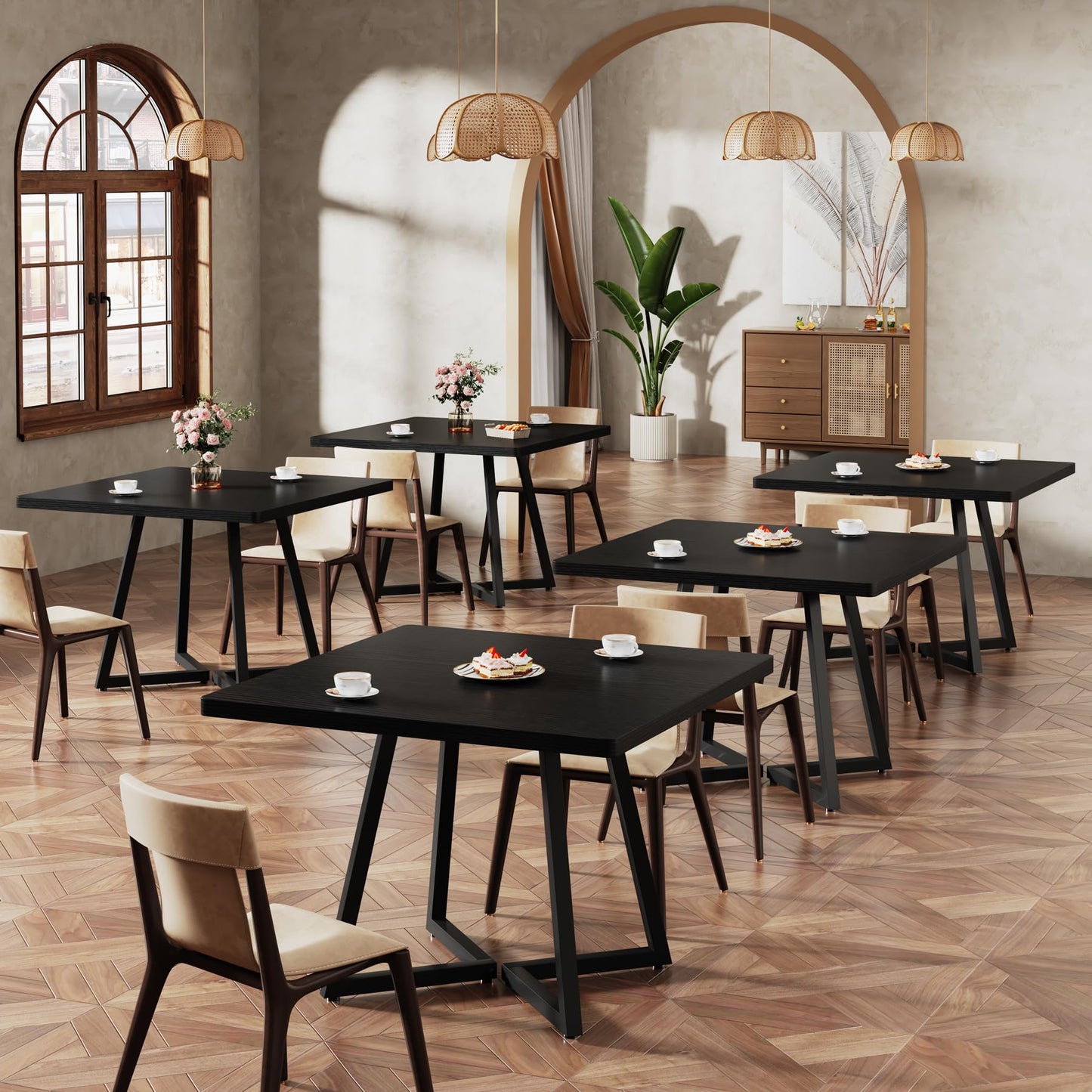 Dollcini Otthon Modern Étkezőasztal, 80x80 cm – Kis Terekbe, Több színben