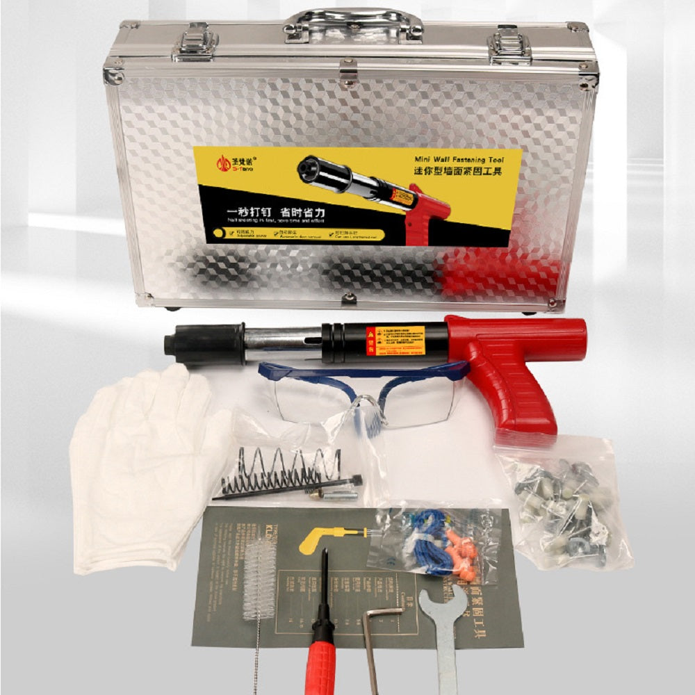 NailGun Pistol manual pentru cuie, 25 mm lungime cui, 16 mm diametru, pentru lemn, pardoseli, fațade, îmbinări pentru acoperiș