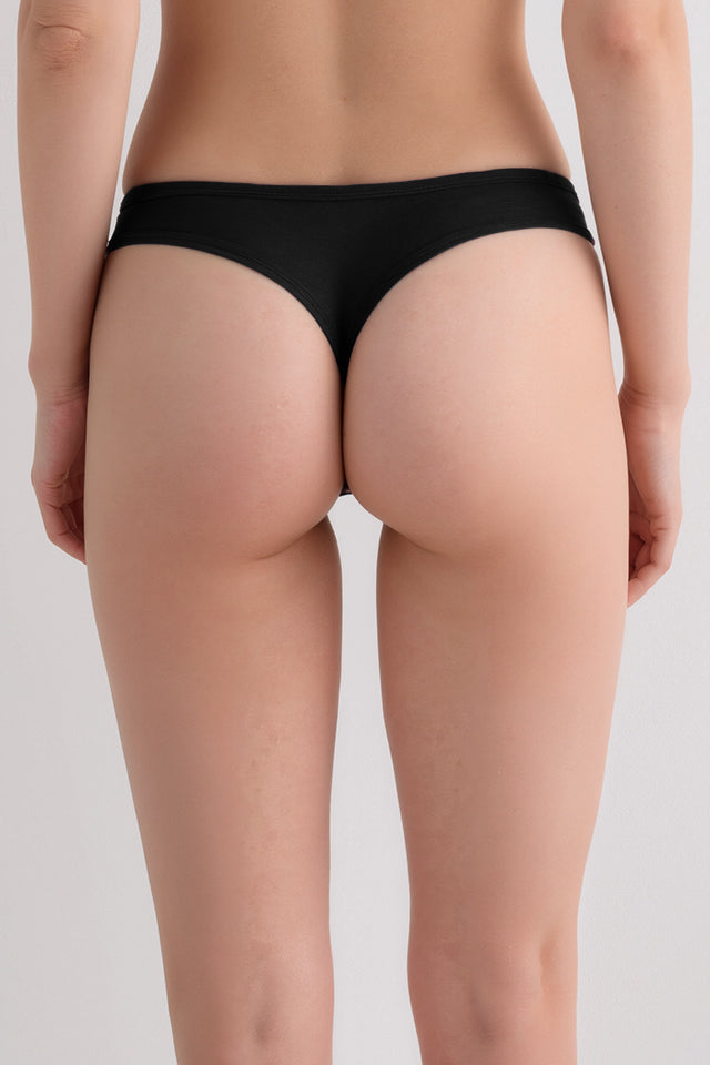 Dollcini Tanga Chiloți Damă - 95% Bumbac, Multicolor, Pachet de 6 bucăți