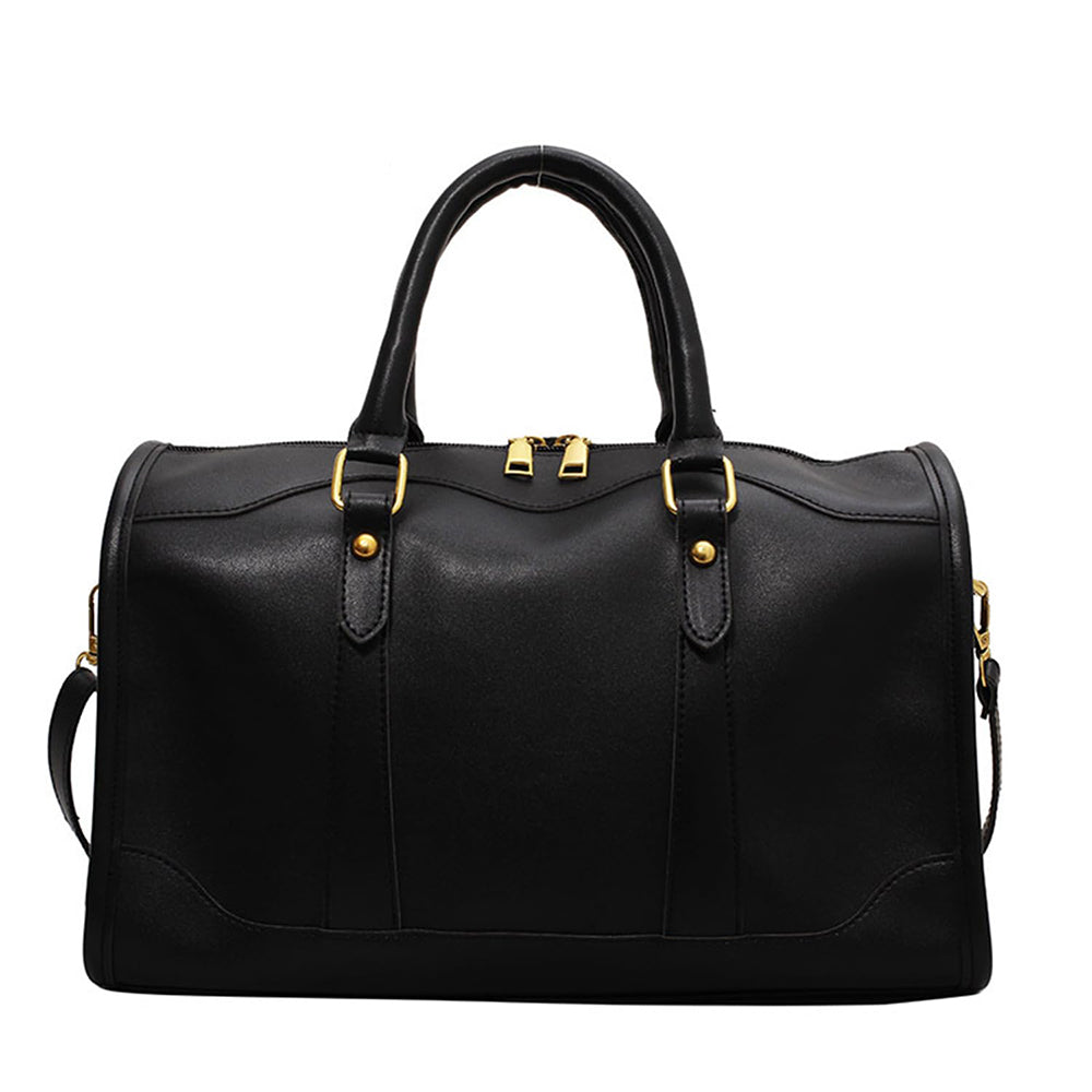 Dollcini, geantă de umăr vintage cu fermoar, aspect elegant și stilat, piele PU, durabilă