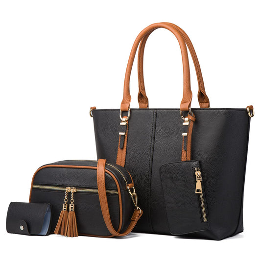 Dollcini Set de Genți pentru Femei 4 Piese – Geantă de Mână Elegantă și Accesorii