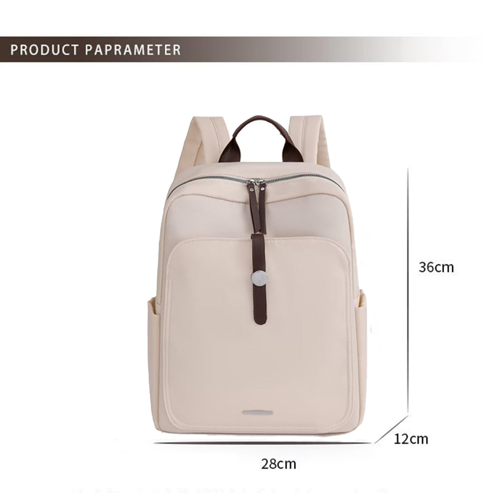 Dollcini Rucsac de damă din nailon rezistent la apă – Ușor și spațios, cu suport pentru laptop