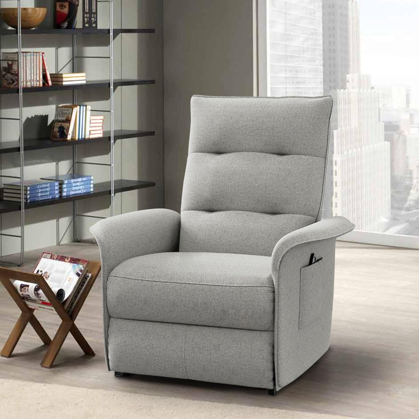 Fotoliu relax electric Dollcini pentru acasă – cu funcție de ridicare și telecomandă