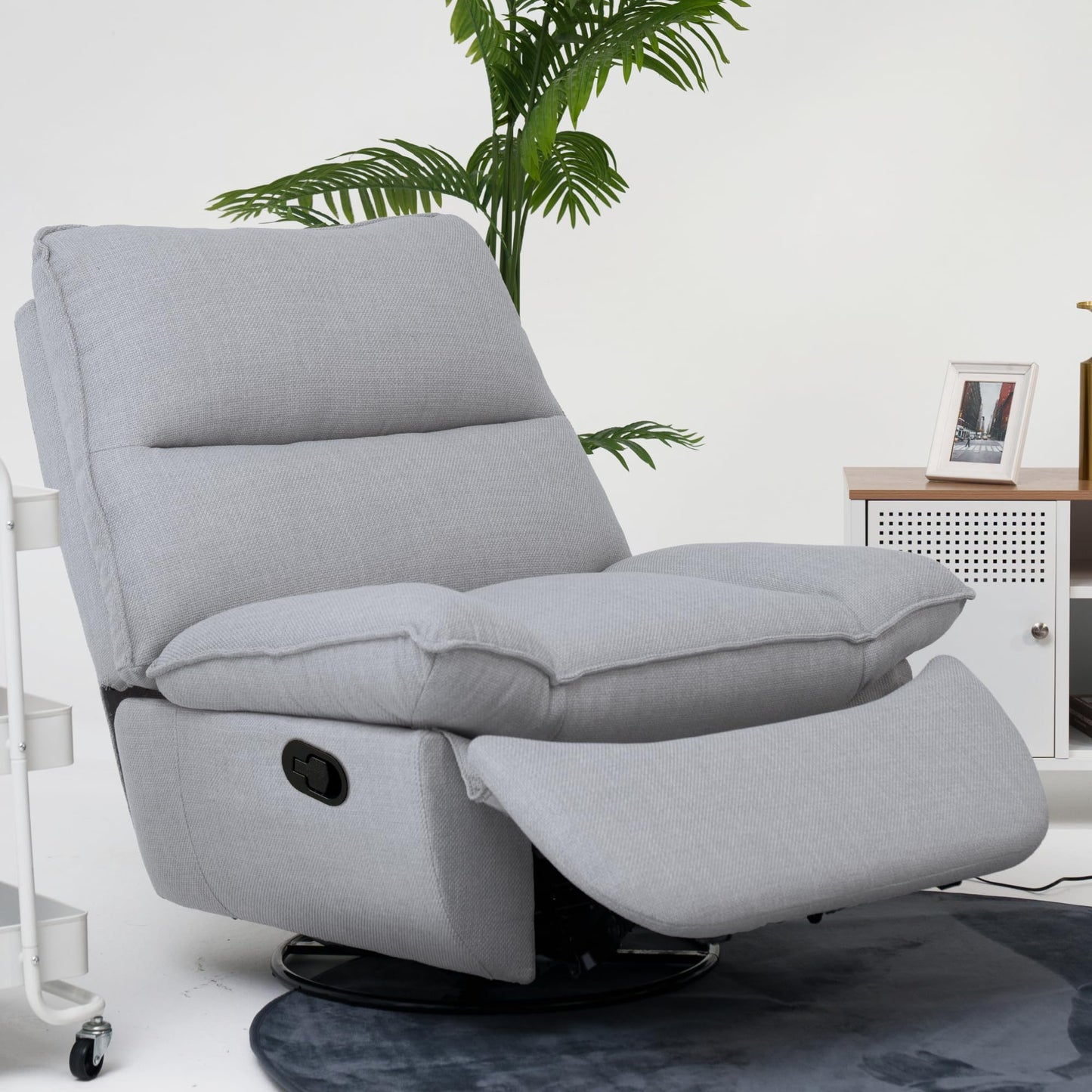 Dollcini Otthon Fotoliu Multifuncțional Reclinabil – 270° Rotativ, Înclinabil și Legănabil