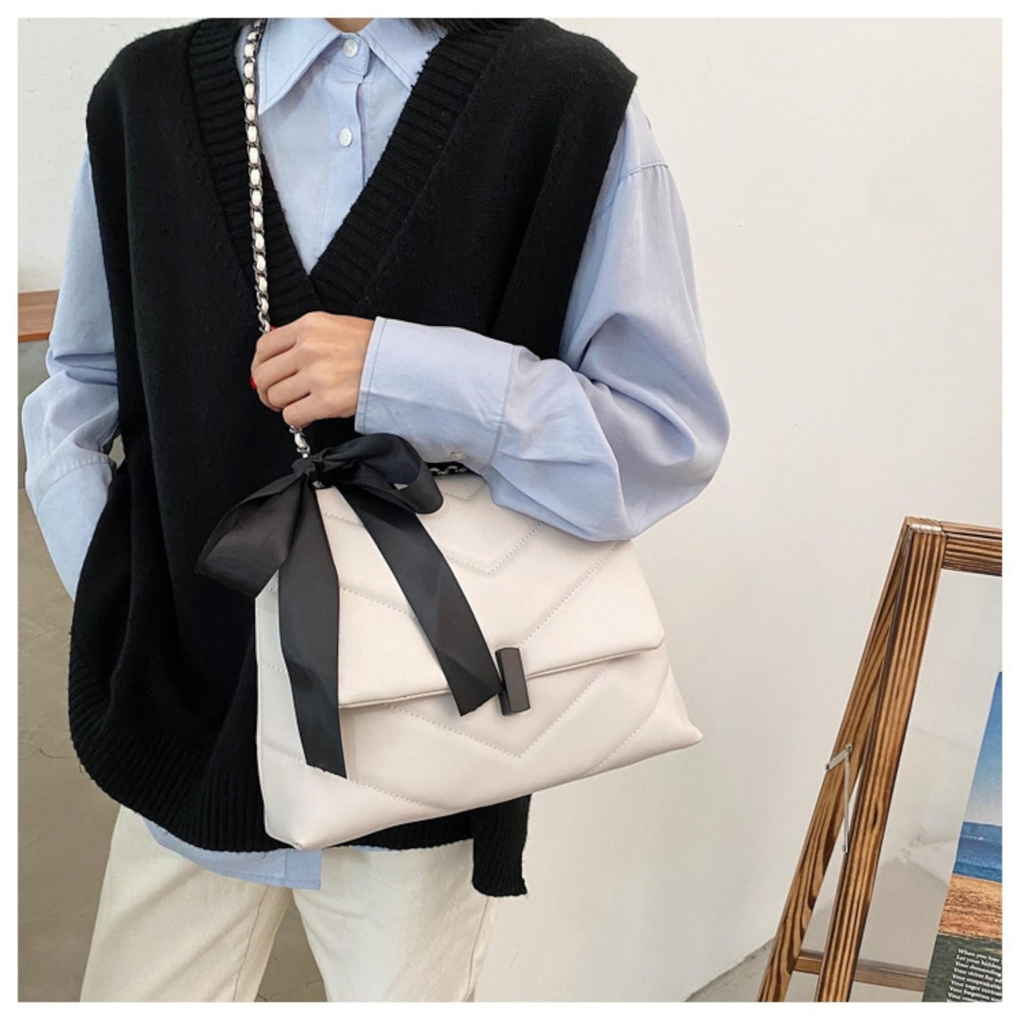 Geantă elegantă de umăr pentru femei Dollcini - Geantă crossbody din piele PU premium cu curea reglabilă, în mai multe culori