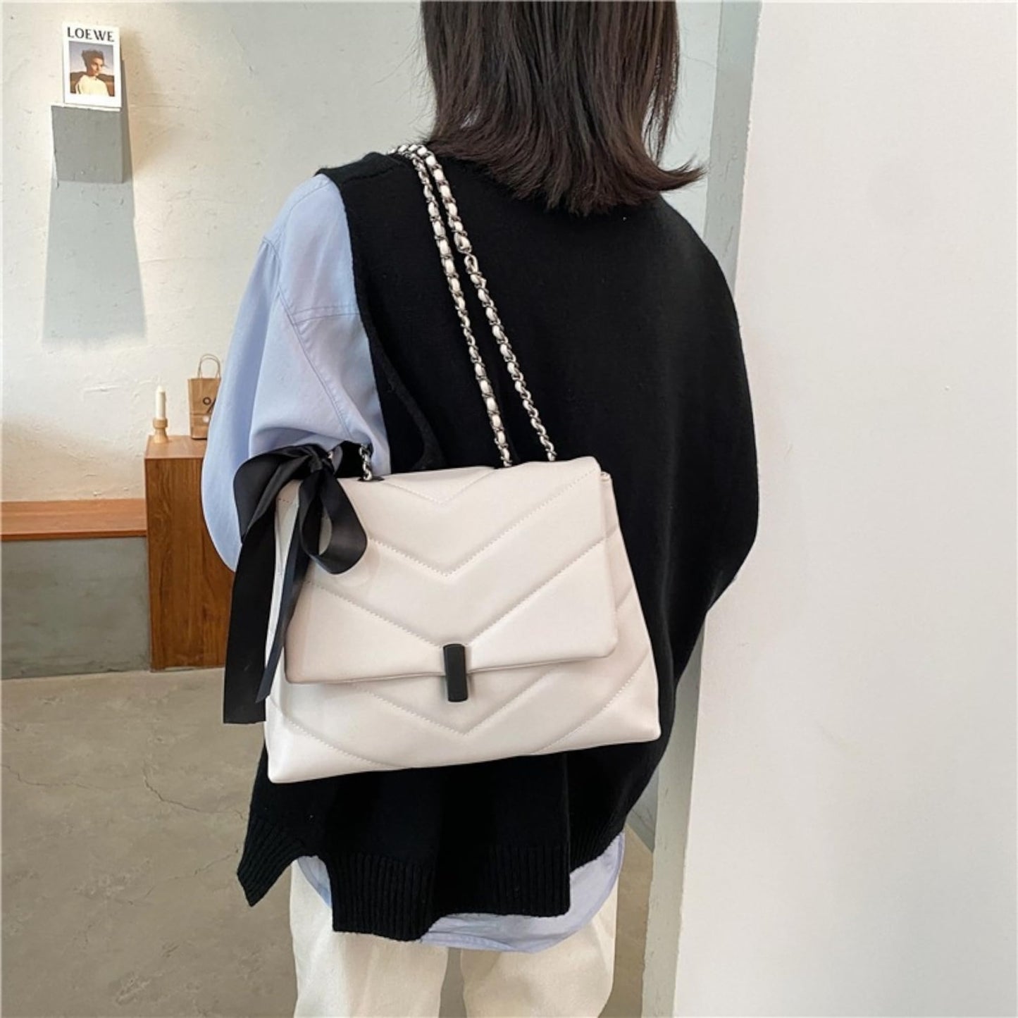 Geantă elegantă de umăr pentru femei Dollcini - Geantă crossbody din piele PU premium cu curea reglabilă, în mai multe culori