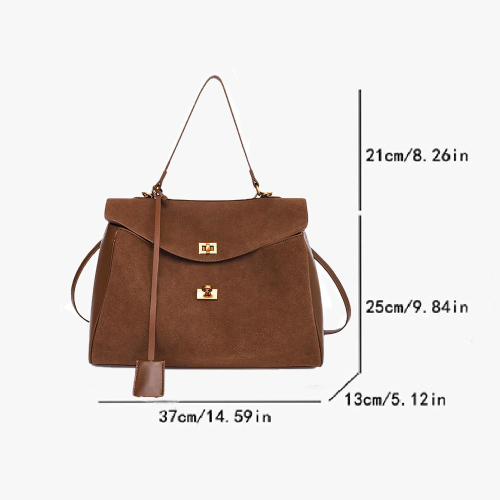 Dollcini Modern Knight geantă pentru femei, geantă de umăr pentru femei, – Premium tote din piele întoarsă pentru muncă