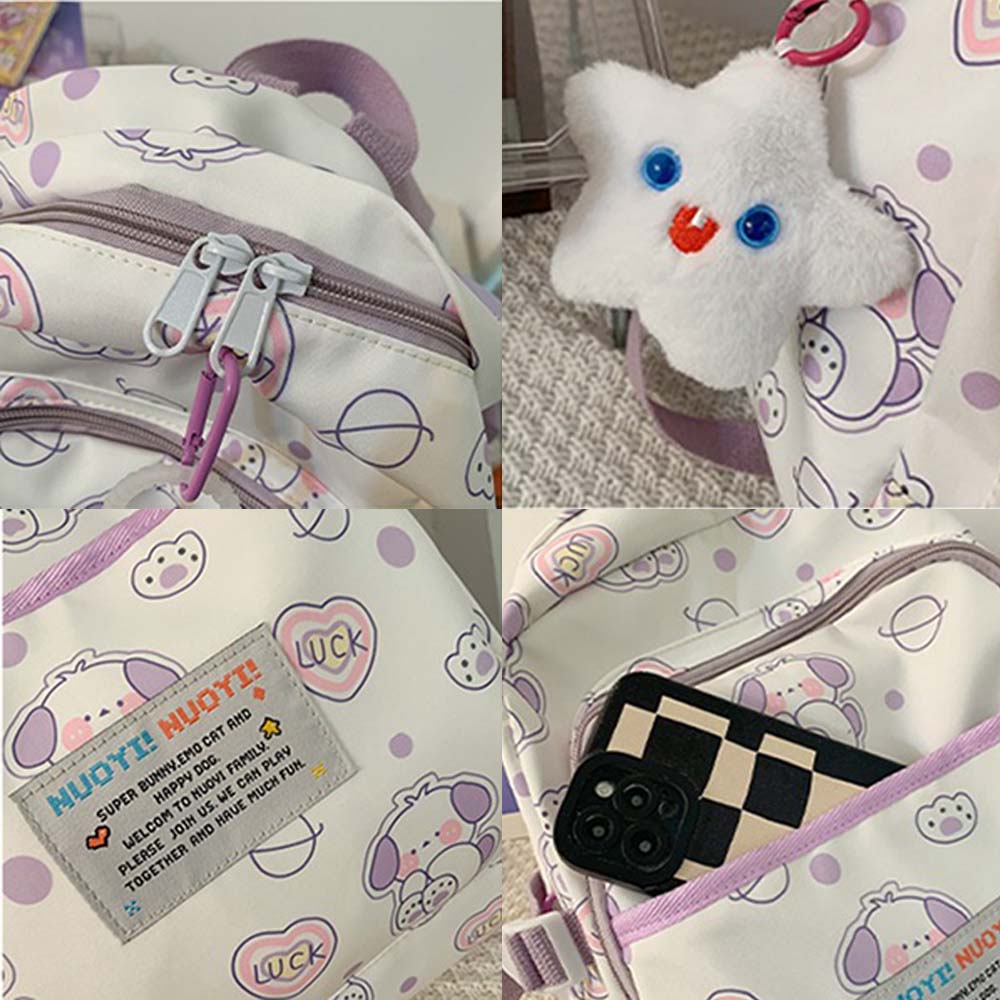 Dollcini, ghiozdan elegant, rucsac rezistent, imprimeu animal, ușor, durabil, practic