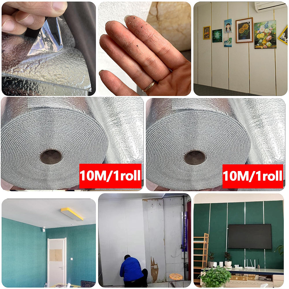 Dollcini Otthon Tapetă Autocolantă – Alb, cu Model Fin Granulat
