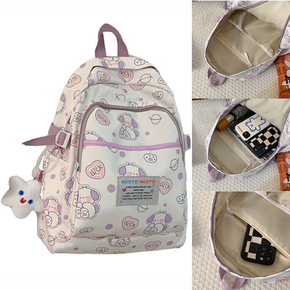 Dollcini, ghiozdan elegant, rucsac rezistent, imprimeu animal, ușor, durabil, practic
