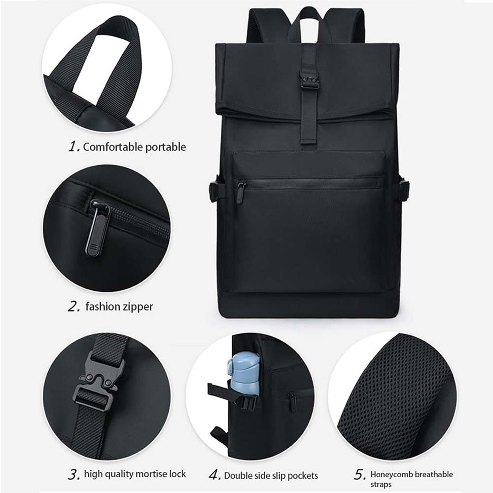 Rucsac de afaceri Dollcini pentru bărbați Rucsac impermeabil pentru călătorie/muncă/modă 30 x 14 x 44