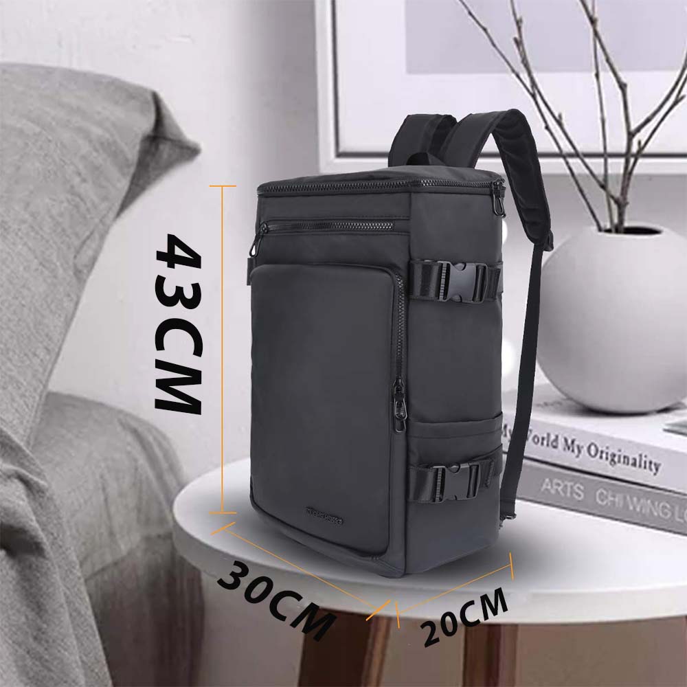 Dollcini Rucsac de Călătorie Bărbați Rezistent la Apă – Capacitate Mare, Negru