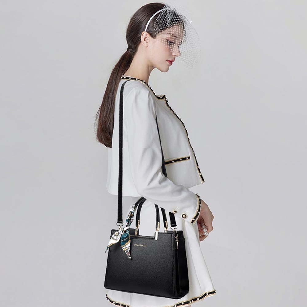 Geantă crossbody elegantă pentru femei Dollcini, din piele ecologică impermeabilă, cu curea de umăr reglabilă, compartiment cu fermoar anti-furt, practică și stilată