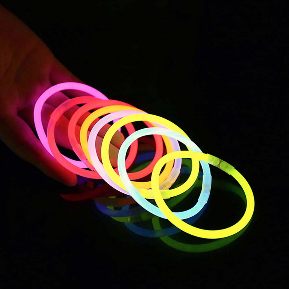 Set de 100 de bețișoare luminoase colorate Dollcini – Bețișoare luminoase chemiluminiscente de lungă durată