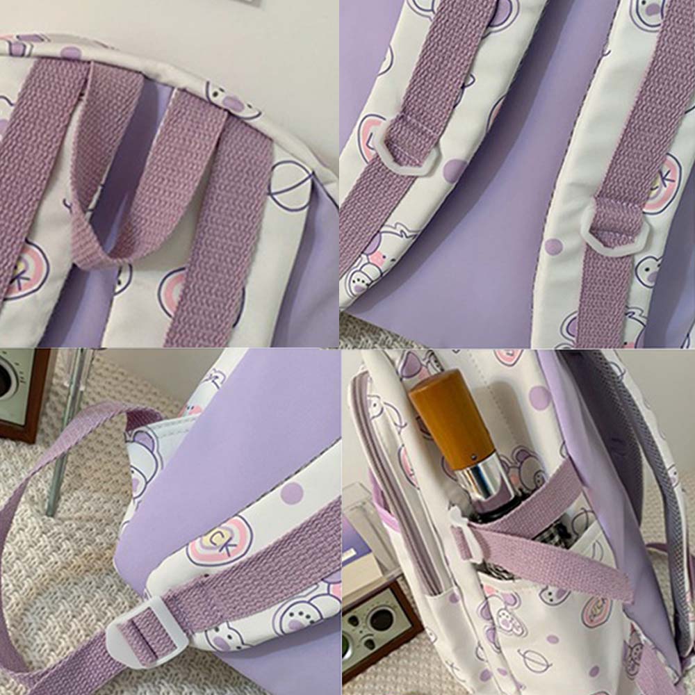 Dollcini, ghiozdan elegant, rucsac rezistent, imprimeu animal, ușor, durabil, practic