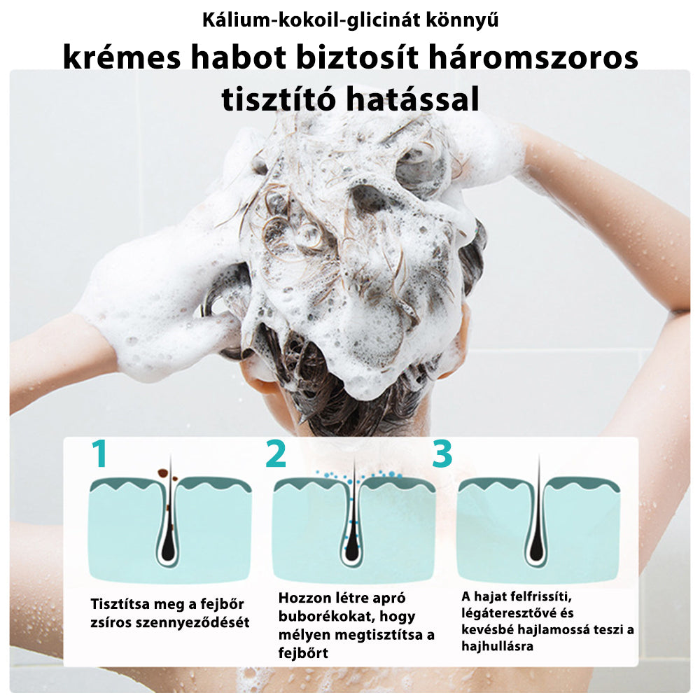 Nanmei Shun, Șampon cu aminoacizi și sare de mare, albastru