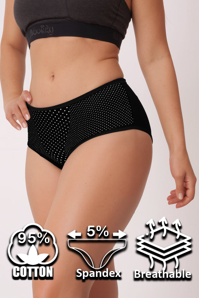Dollcini, chiloți damă cu talie înaltă, 95% bumbac + spandex - multicolor, pachet de 6 bucăți, 69542