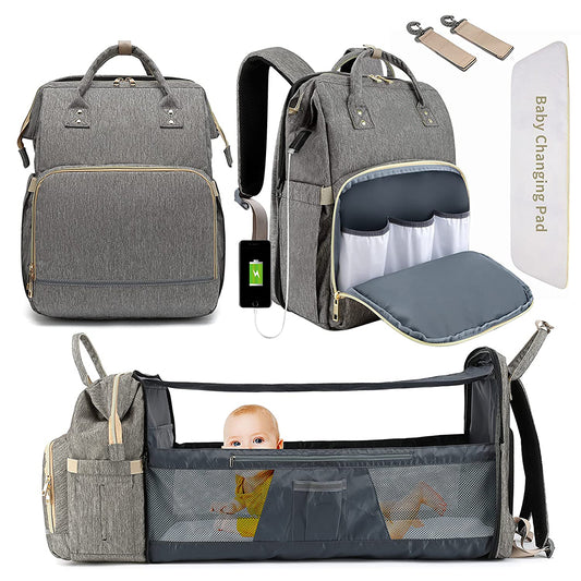 Dollcini Rucsac Multifuncțional pentru Bebe – Cu Pat Pliabil pentru Bebe