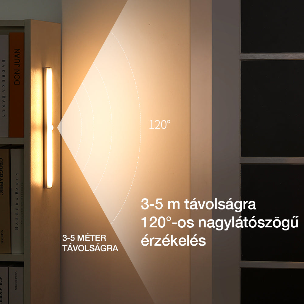 Dollcini, Lampă LED inteligentă cu senzor de mișcare și încărcare USB, portabilă, 21 cm, lumină rece