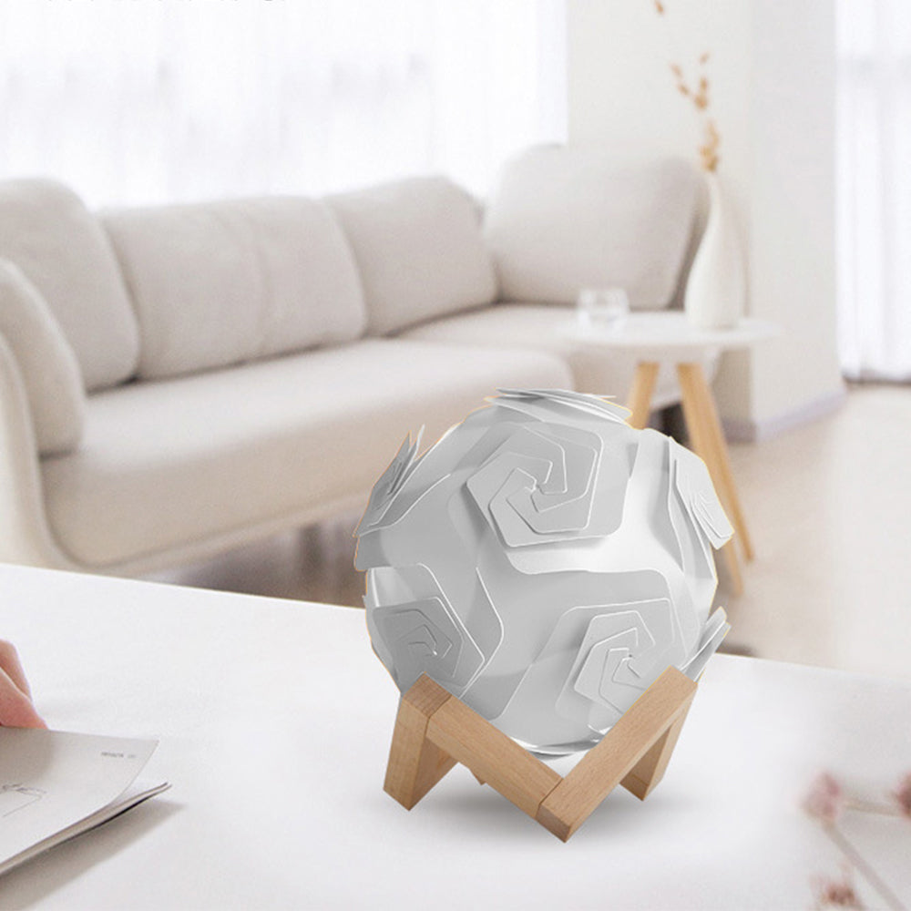 Lampă LED portabilă cu trandafir Dollcini DIY – albă, decor romantic, cu funcționare pe baterii