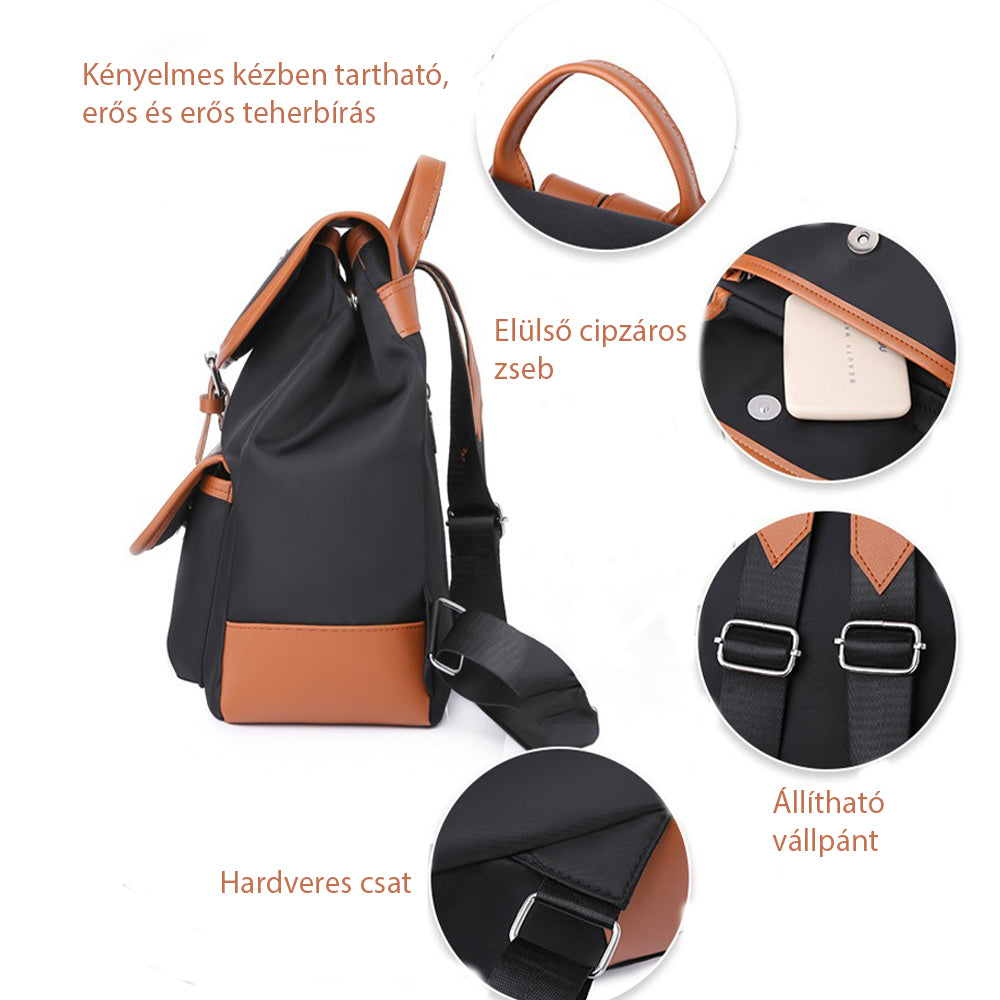 Dollcini, rucsac elegant pentru femei, rucsac la modă pentru campus, impermeabil și durabil, ușor și simplu