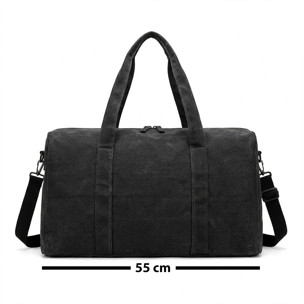 utazótáska, fekete, nagyméretű, nylon anyagból, változatként, 007141B modell