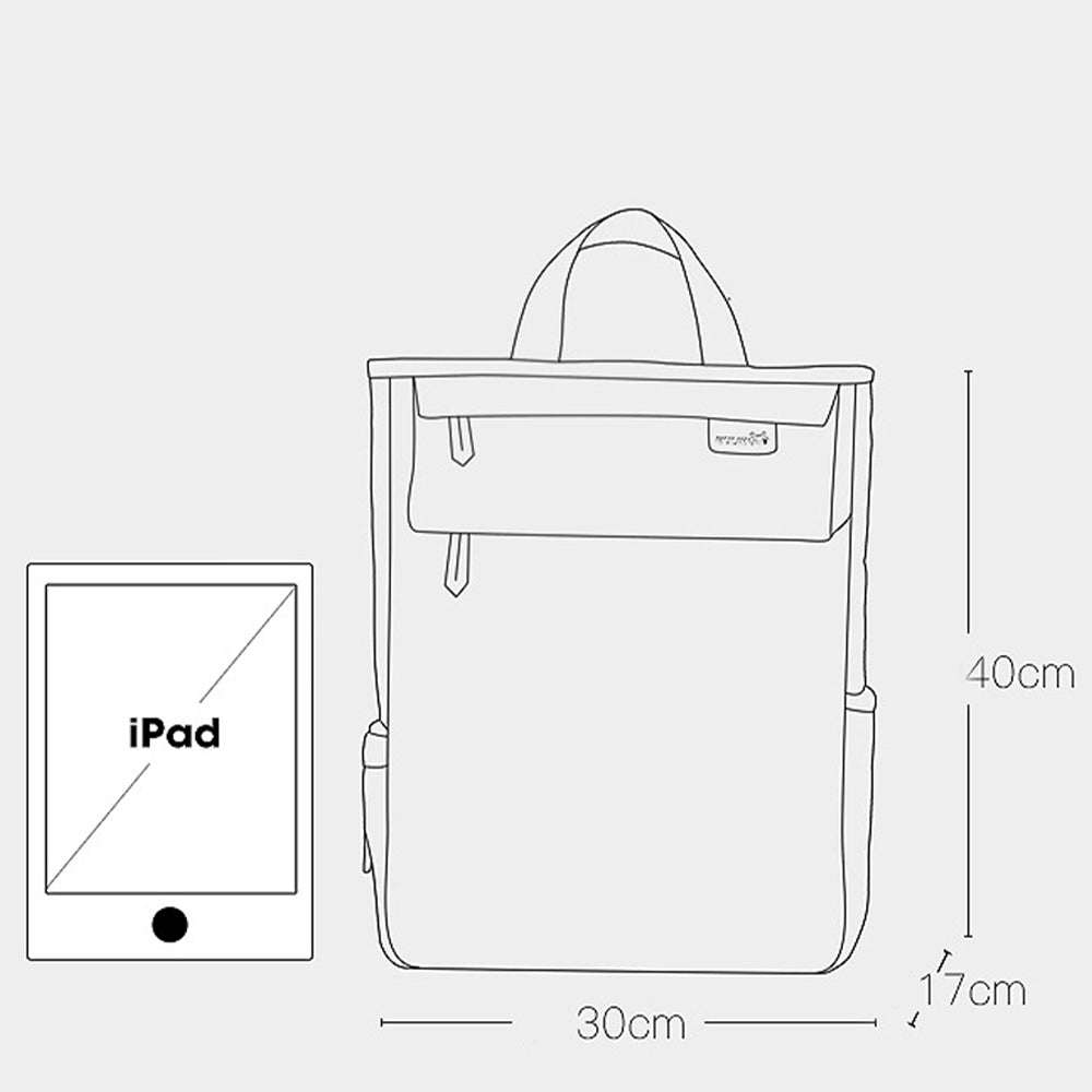 Rucsac Dollcini negru pentru bebeluși – stil minimalist, geantă impermeabilă pentru scutece cu fermoare aurii și capacitate mare