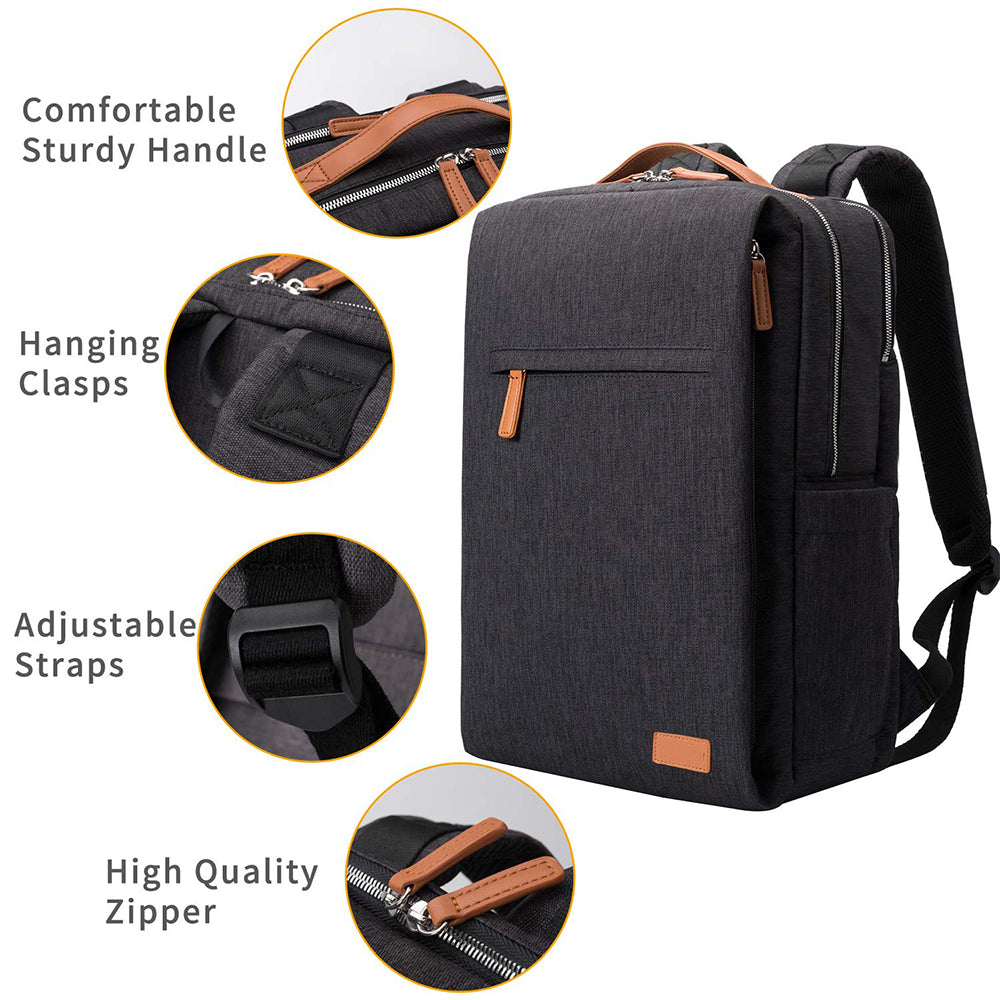 Rucsac multifuncțional pentru laptop Dollcini – impermeabil, ergonomic, pentru laptop de 15,6”, culori multiple