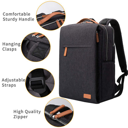 Rucsac multifuncțional pentru laptop Dollcini – impermeabil, ergonomic, pentru laptop de 15,6”, culori multiple