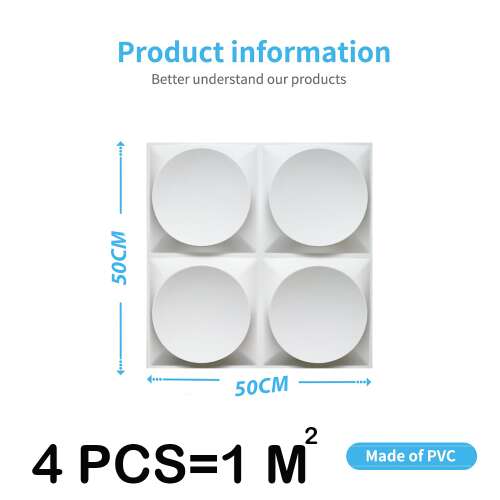 Dollcini Otthon 3D PVC Panou de Perete – Decorațiune Modernă cu Model Geometric