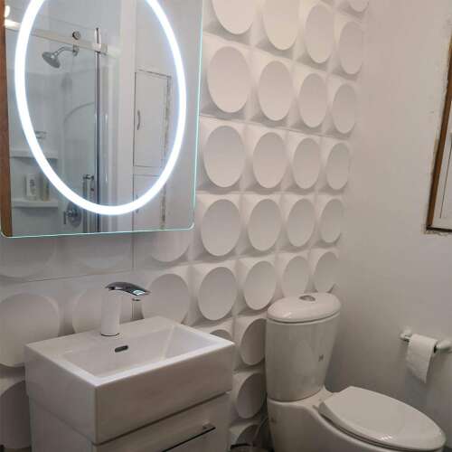 Dollcini Otthon 3D PVC Panou de Perete – Decorațiune Modernă cu Model Geometric