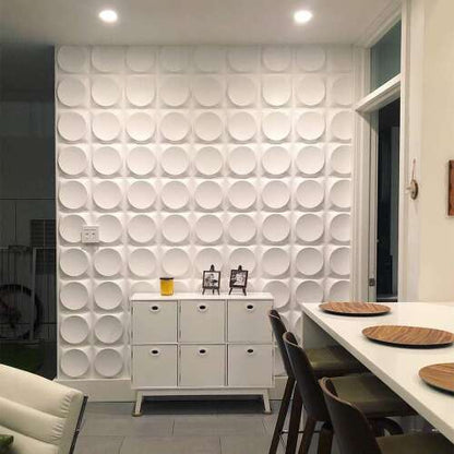 Dollcini Otthon 3D PVC Panou de Perete – Decorațiune Modernă cu Model Geometric