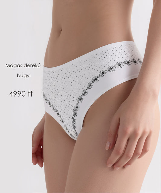 Dollcini, Chiloți damă cu talie înaltă, 95% bumbac + spandex - Multicolor, pachet de 6 bucăți, 69482