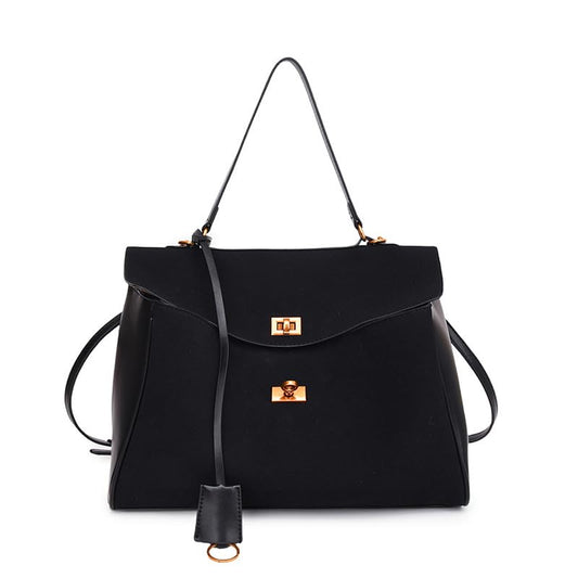 Geantă de damă Dollcini Modern Knight – Geantă tote premium din piele întoarsă pentru muncă
