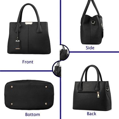 Geantă mare de damă Dollcini din piele PU - Elegantă, impermeabilă, cu buzunare multiple, cu curea detașabilă și accesorii aurii, culori multiple