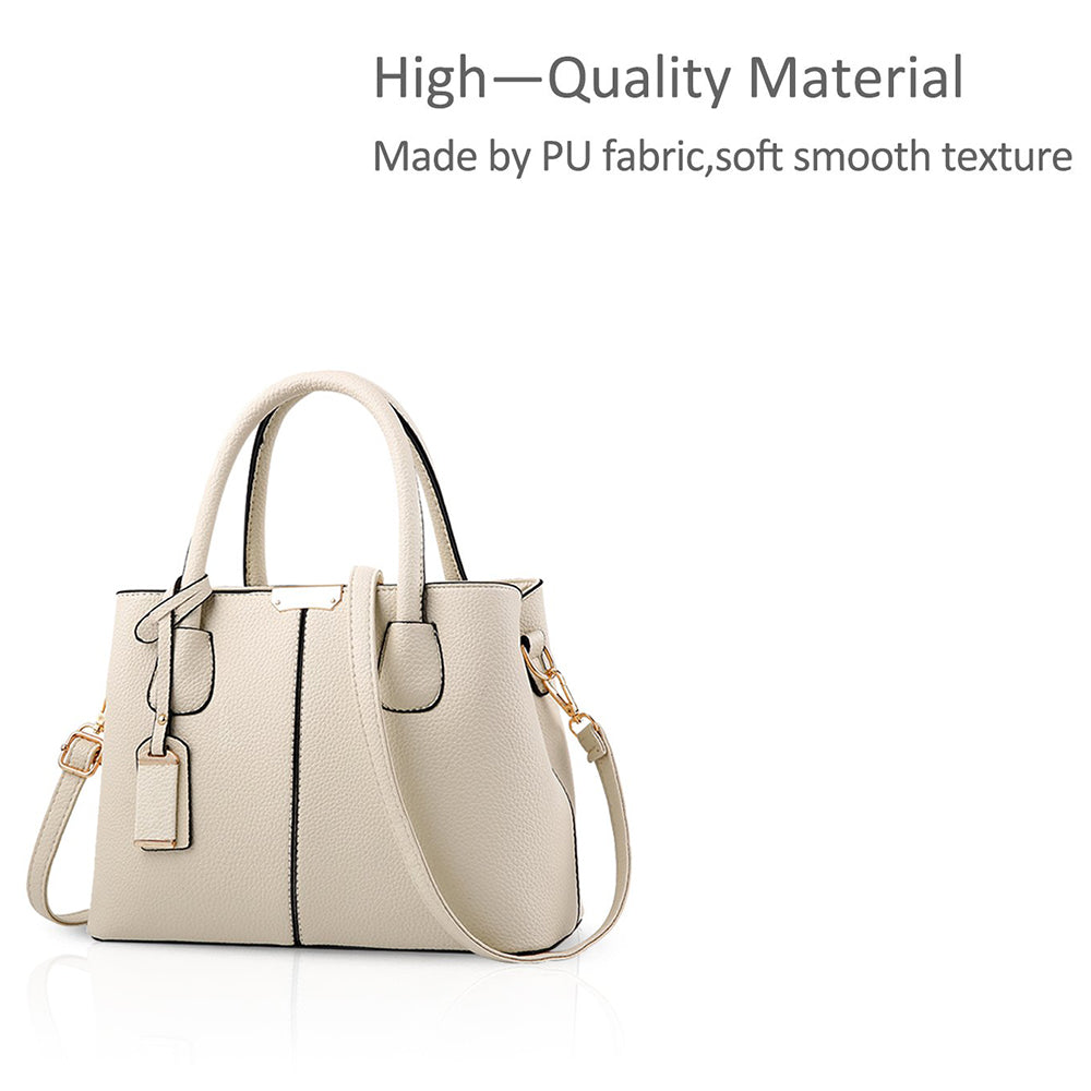 Geantă mare de damă Dollcini din piele PU - Elegantă, impermeabilă, cu buzunare multiple, cu curea detașabilă și accesorii aurii, culori multiple