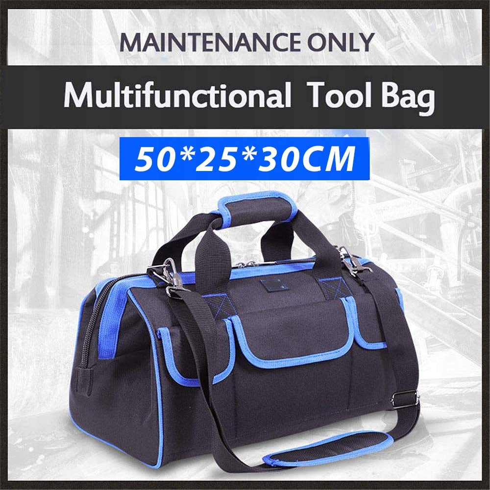 Dollcini Profi Geantă pentru scule – 15 buzunare, rezistentă la apă, neagră