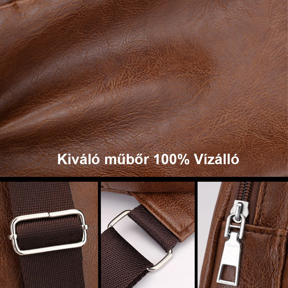 Dollcini Geantă de umăr pentru bărbați din piele ecologică – Stilată și compactă, urbană crossbody