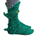 Șosete Dollcini croșetate manual cu model de crocodil – Șosete unisex calde de iarnă cu design amuzant, variante multiple