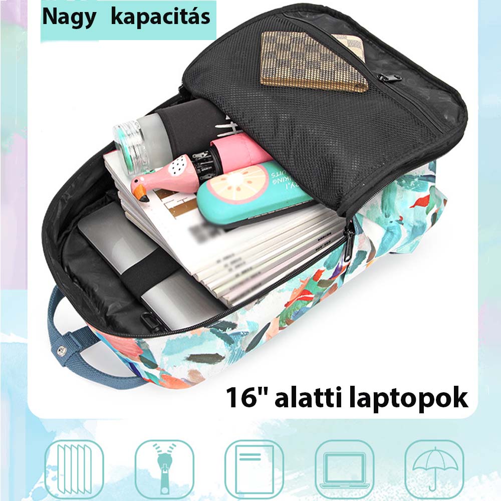 Dollcini, rucsac pentru laptop, rucsac multifuncțional, rezistent la apă, rezistent la zgârieturi, școală, călătorie, muncă