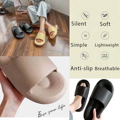 Dollcini Acasă, papuci de masaj moi, papuci unisex, papuci EVA cu talpă groasă, în mai multe culori, mărimi și stiluri, perfecte pentru acasă și baie