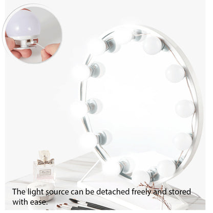 Dollcini Otthon Hollywood Lampă de Machiaj cu LED – 10 Becuri, Pentru Oglindă