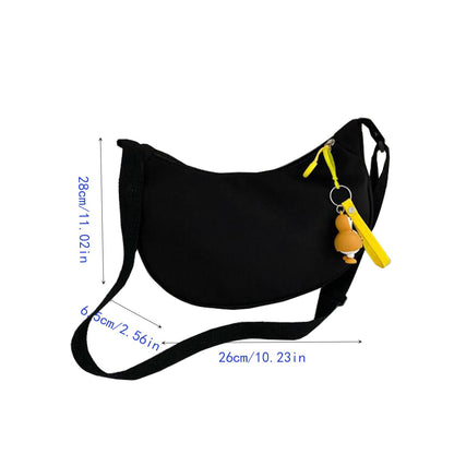 Dollcini Geantă de umăr semilună pentru femei – Material impermeabil, pentru uz zilnic