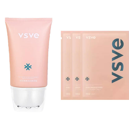 Set intensiv de fermitate și antirid VSVE cu colagen – Mască facială hidratantă și lifting și cremă de gât cu peptide pentru o piele tânără și elastică