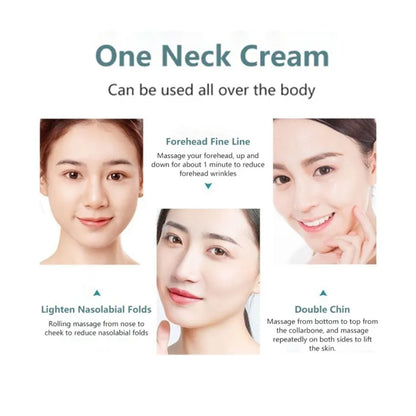 Set intensiv de fermitate și antirid VSVE cu colagen – Mască facială hidratantă și lifting și cremă de gât cu peptide pentru o piele tânără și elastică