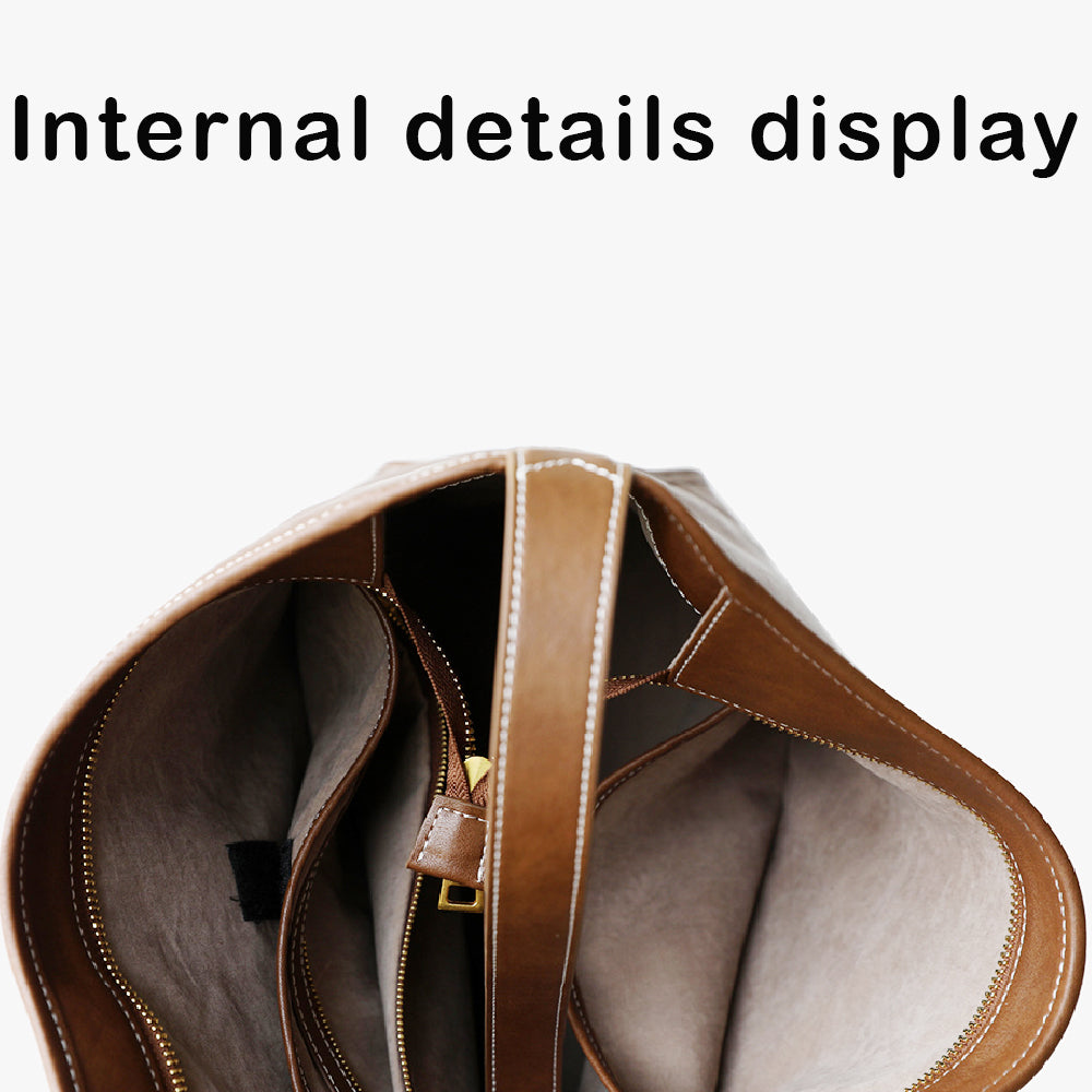 Dollcini Geantă de umăr din piele de vițel pentru femei – Elegantă, de dimensiuni mari
